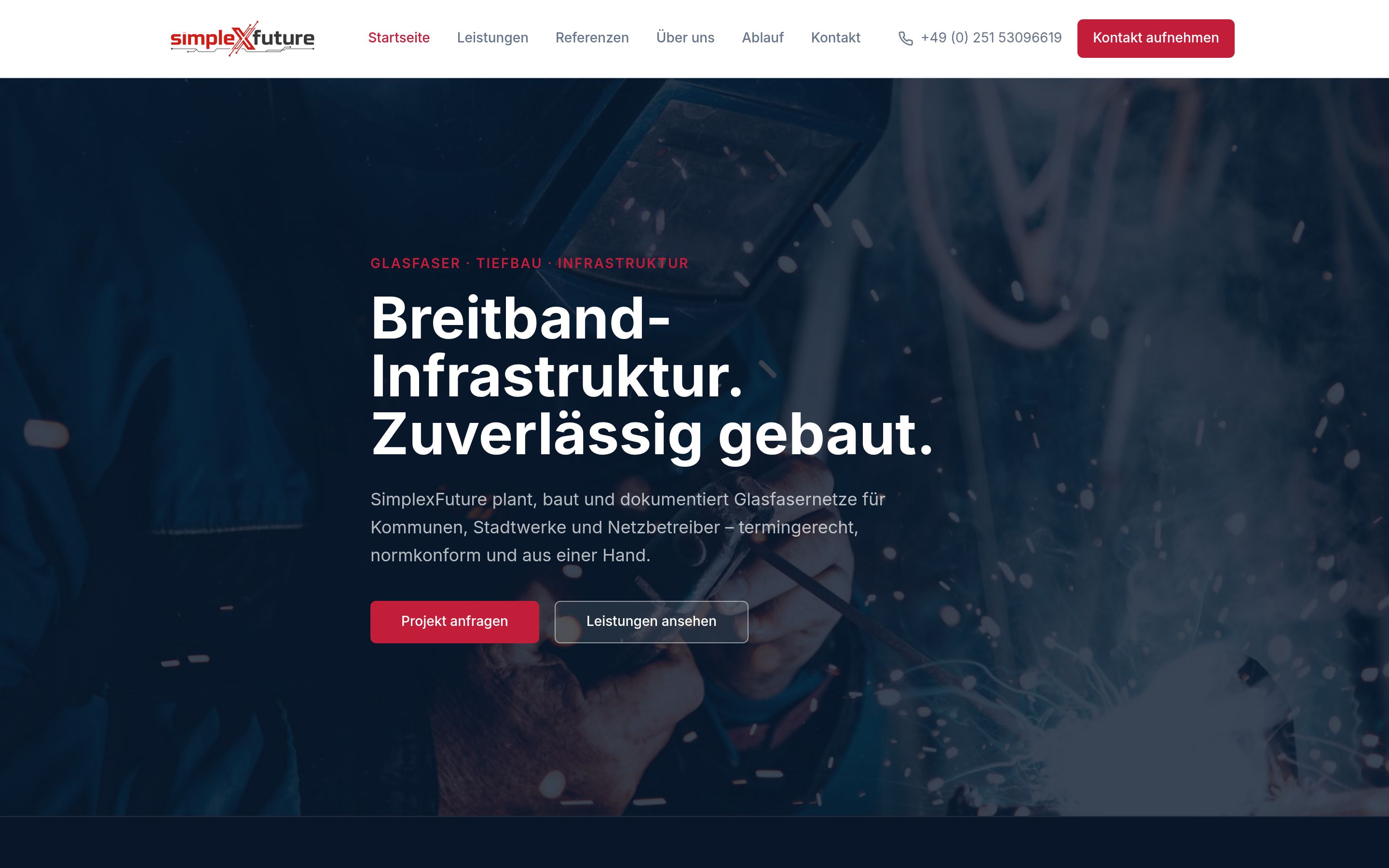 Webdesign-Referenz – SimplexFuture GmbH, MultiPage Webseite
