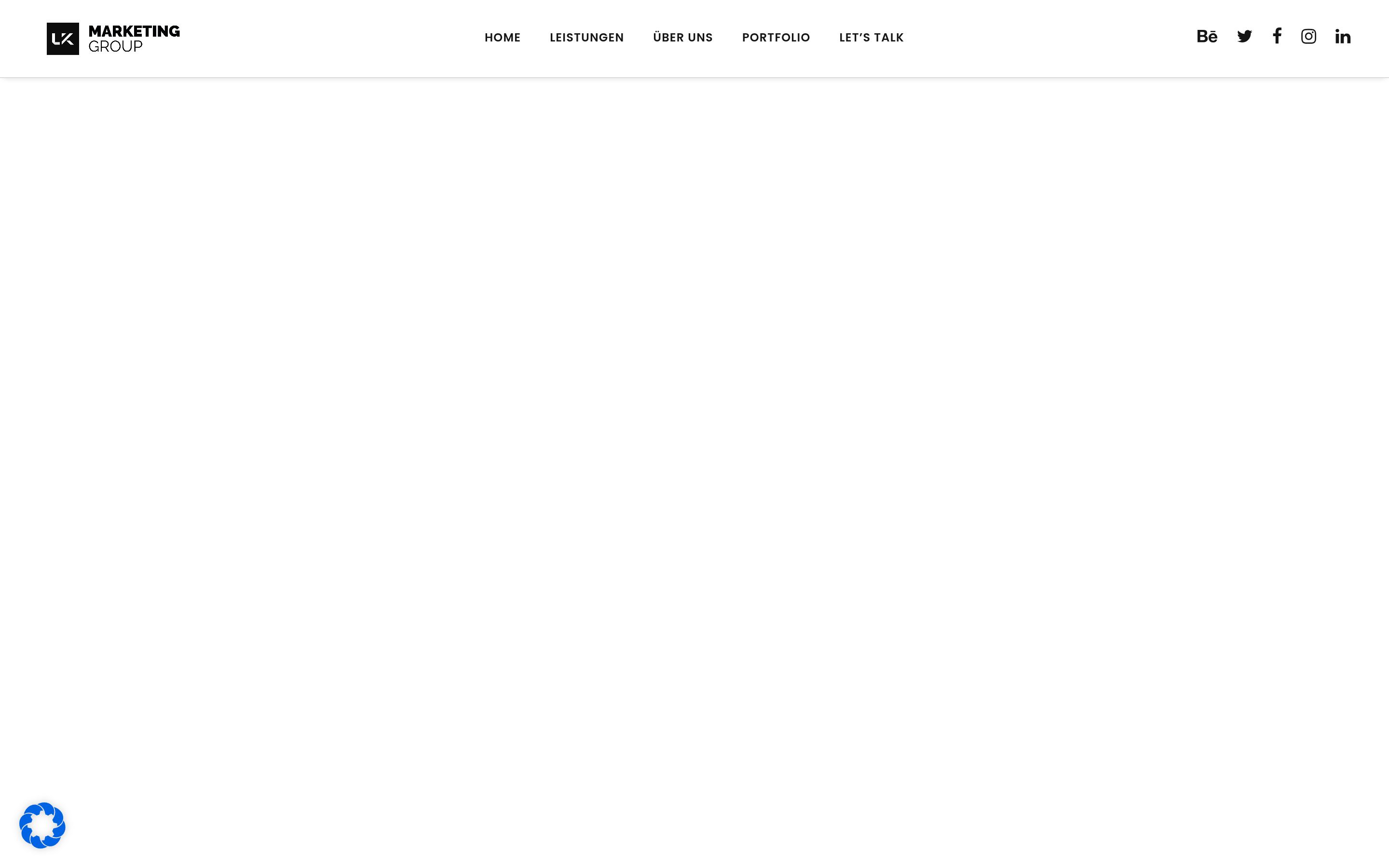 Webdesign-Referenz – LK Marketing Group, Corporate Website