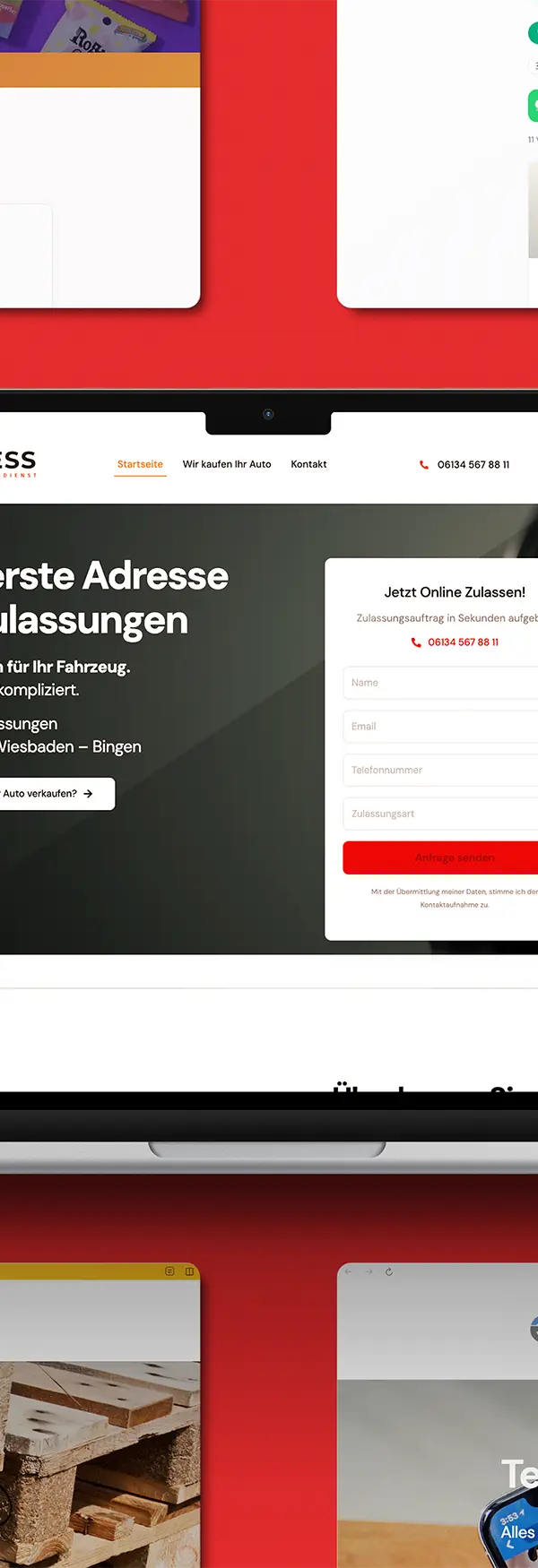 Express Zulassungsdienst – LandingPage | Webdesign Referenz