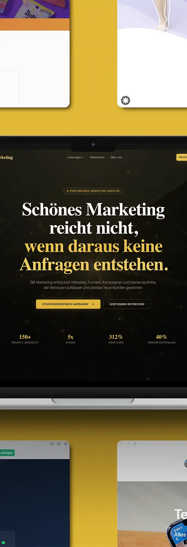 QK Marketing Group – Corporate Website | Webdesign Referenz